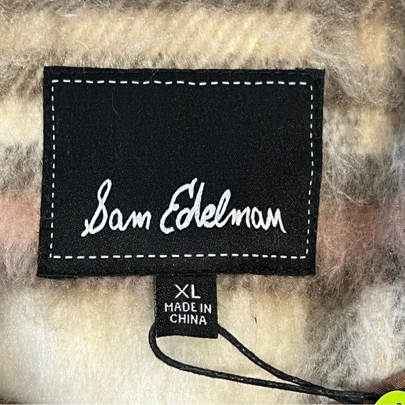 Sam EDELMAN WOMENS NEW WITH TAGS STYLE #64864X BLURRED PLAID COAT - Picture 10 of 16